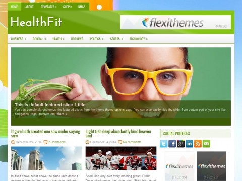 HealthFit WordPress Theme