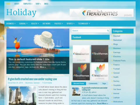 Holiday WordPress Theme