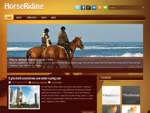 HorseRiding WordPress Theme