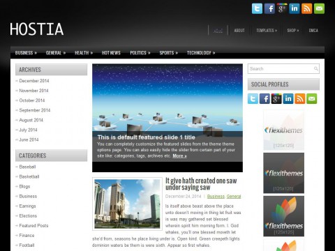 Hostia WordPress Theme