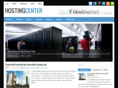 HostingCenter WordPress Theme