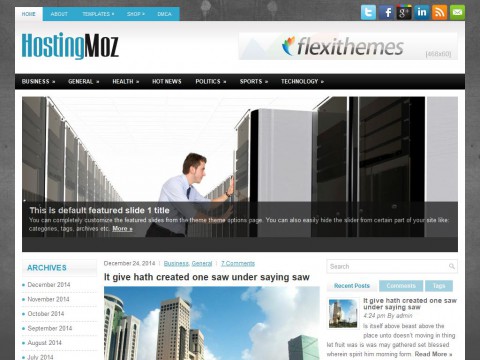 HostingMoz WordPress Theme