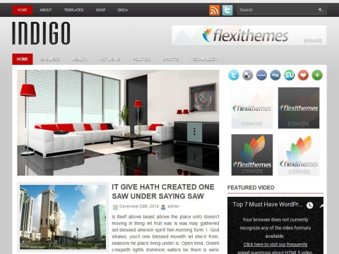 Indigo WordPress Theme