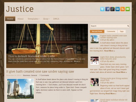 Justice WordPress Theme