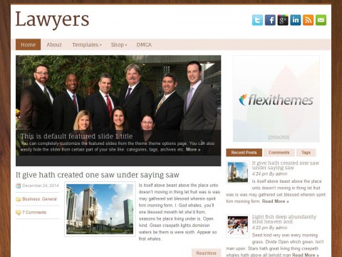 Lawyers WordPress Theme