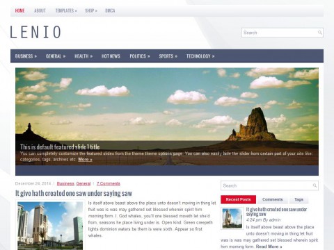 Lenio WordPress Theme