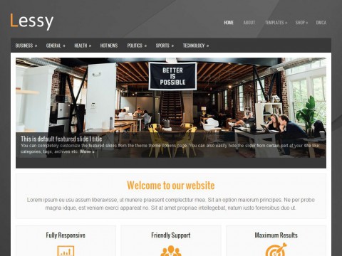 Lessy WordPress Theme