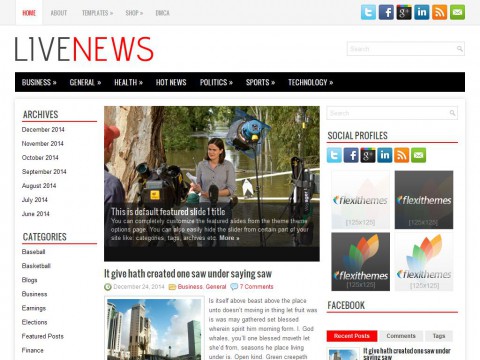 LiveNews WordPress Theme