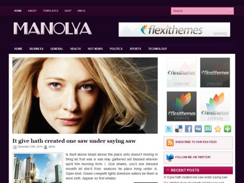 Manolya WordPress Theme