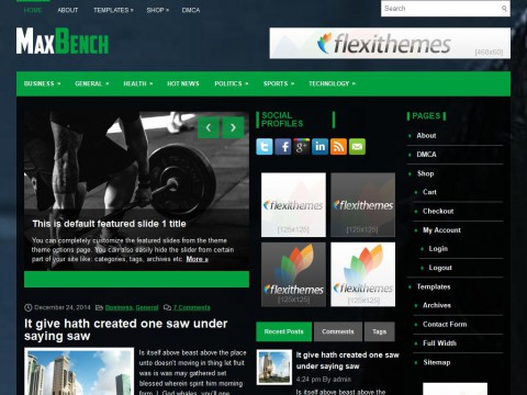 MaxBench WordPress Theme