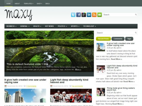 Maxy WordPress Theme