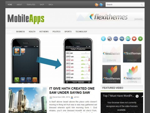 MobileApps WordPress Theme