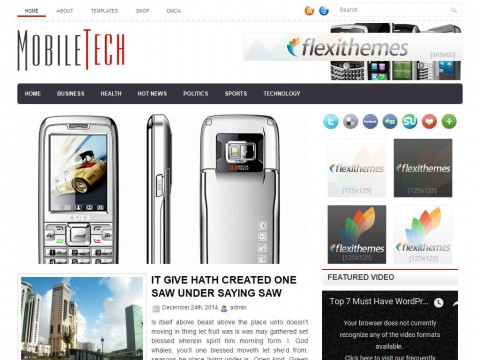 MobileTech WordPress Theme