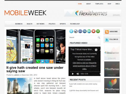 MobileWeek WordPress Theme