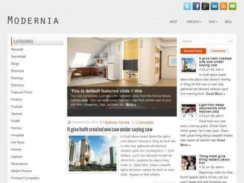 Modernia WordPress Theme