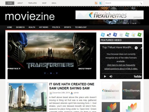 MovieZine WordPress Theme