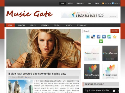 Music Gate WordPress Theme