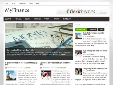 MyFinance WordPress Theme