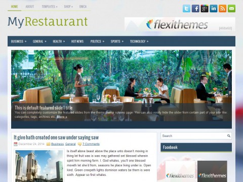 MyRestaurant WordPress Theme