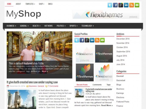 MyShop WordPress Theme