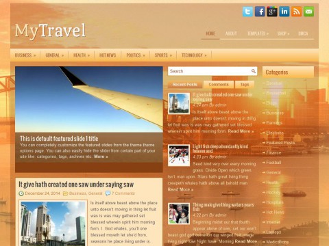 MyTravel WordPress Theme