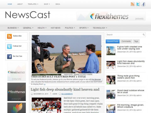 NewsCast WordPress Theme