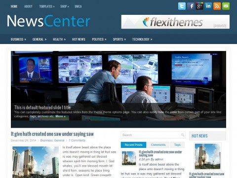 NewsCenter WordPress Theme