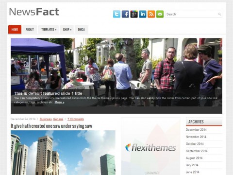 NewsFact WordPress Theme