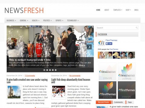 NewsFresh WordPress Theme