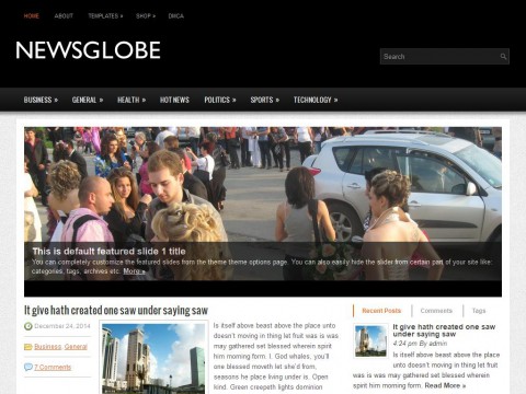 NewsGlobe WordPress Theme