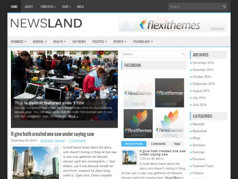 NewsLand WordPress Theme