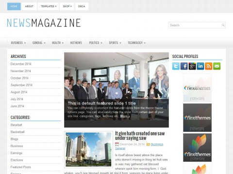 NewsMagazine WordPress Theme