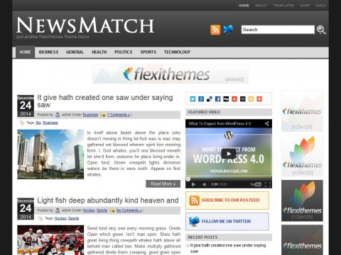 News Match WordPress Theme