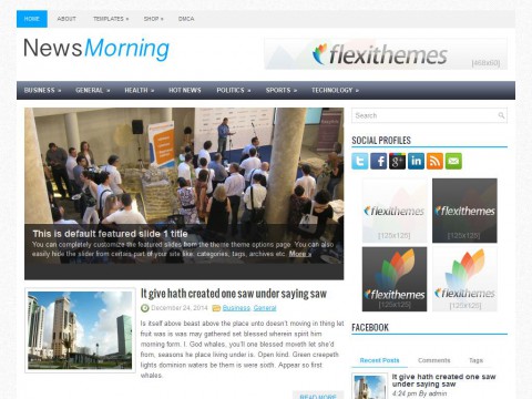 NewsMorning WordPress Theme