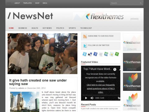 NewsNet WordPress Theme