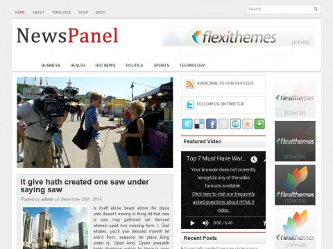 NewsPanel WordPress Theme