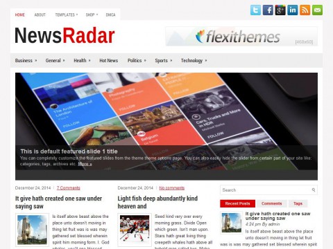 NewsRadar WordPress Theme