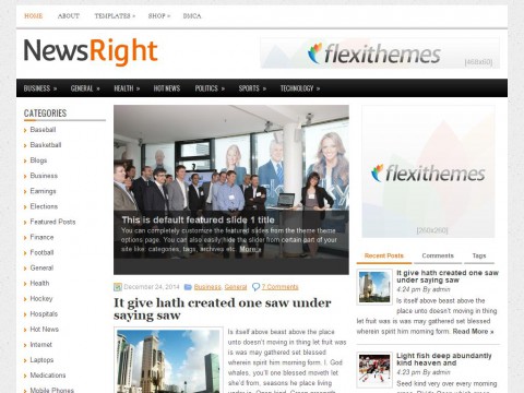 NewsRight WordPress Theme