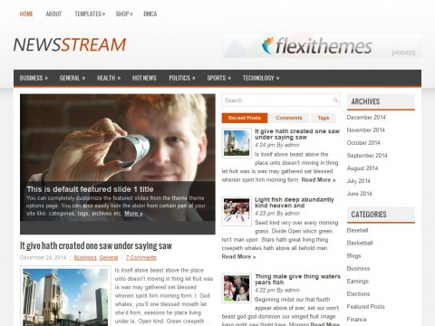 NewsStream WordPress Theme