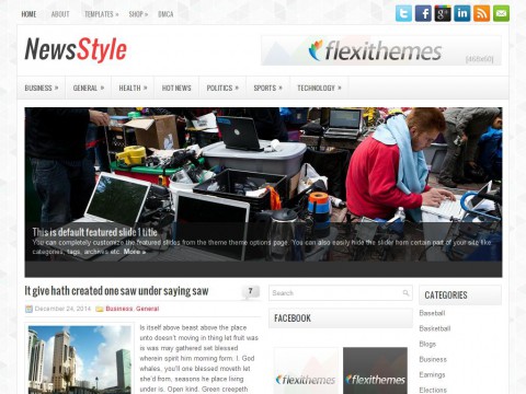 NewsStyle WordPress Theme