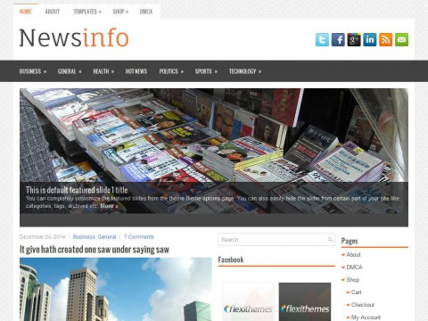 Newsinfo WordPress Theme