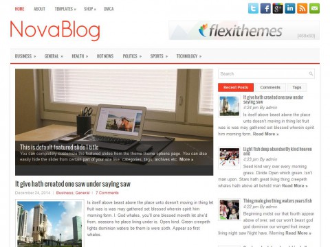 NovaBlog WordPress Theme