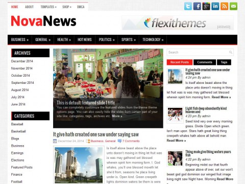 NovaNews WordPress Theme