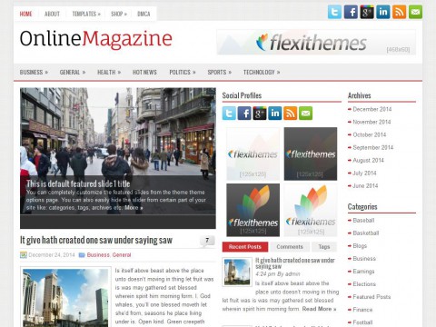 OnlineMagazine WordPress Theme