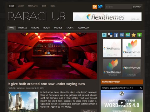 Paraclub WordPress Theme
