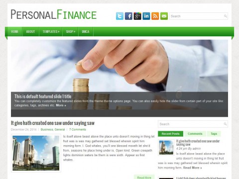 PersonalFinance WordPress Theme