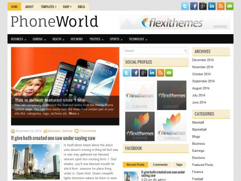 PhoneWorld WordPress Theme