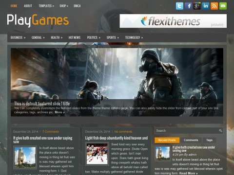 PlayGames WordPress Theme