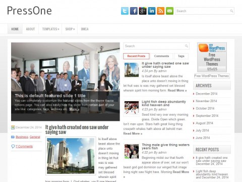 PressOne WordPress Theme