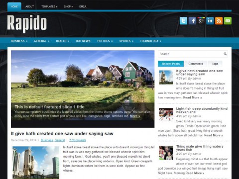 Rapido WordPress Theme